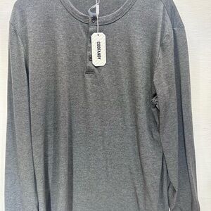 Gorandy Men's Charcoal Long Sleeve Tee